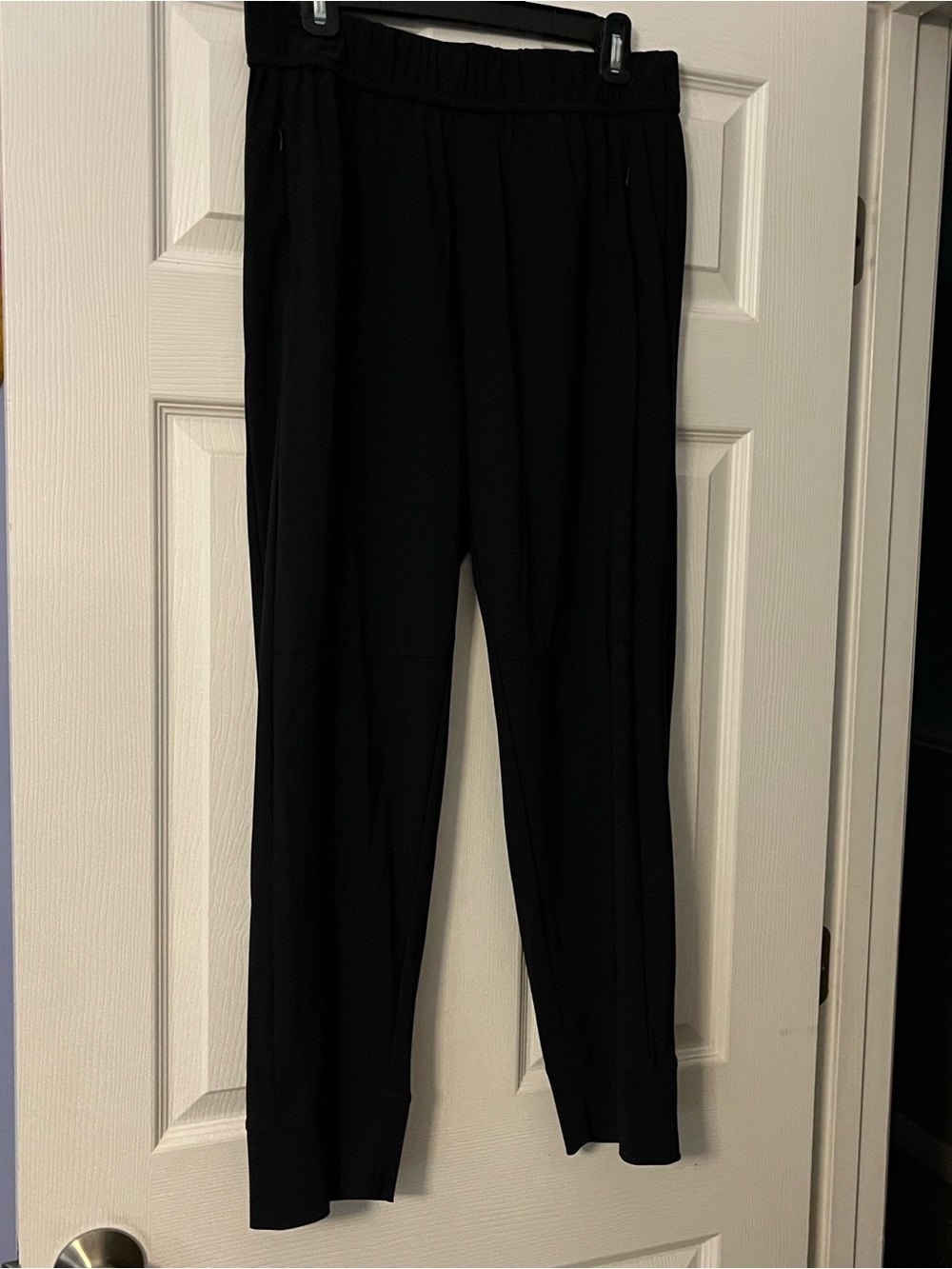 Elliott Lauren Black Elastic-Waist Jogger Pants
